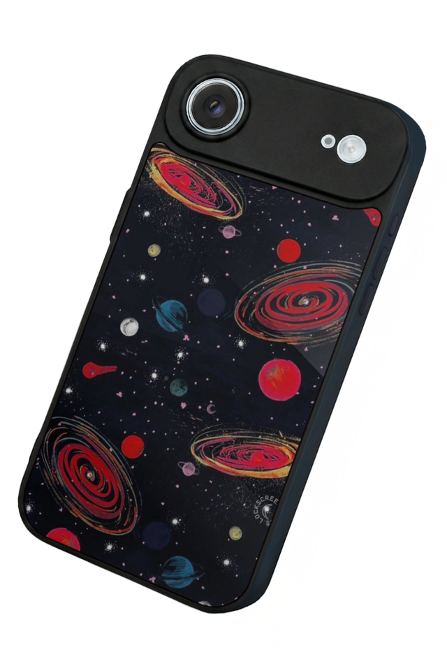 iPhone 17 Air Uyumlu Uzay Tasarımlı Glossy Premium Kılıf