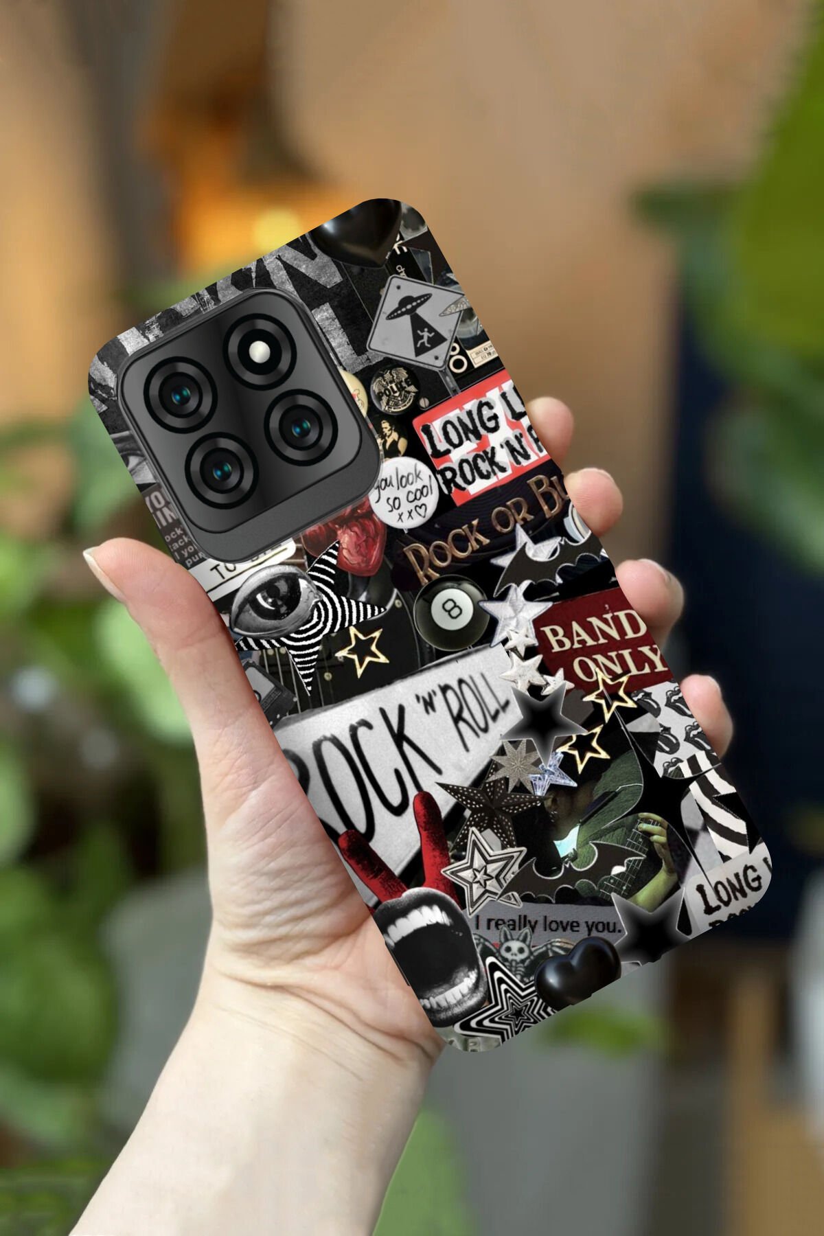 Reeder S71 Uyumlu Kamera Korumalı Poster Desenli HD Baskılı Silikon Kılıf