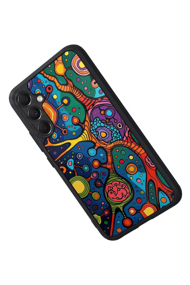 Samsung Galaxy M34 Uyumlu Abstract Tasarımlı Glossy Premium Kılıf