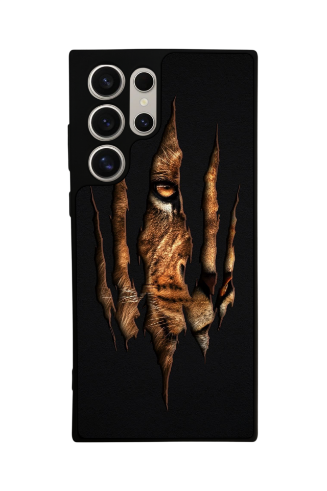 Samsung Galaxy S24 Ultra Uyumlu Aslan Tasarımlı Glossy Premium Kılıf