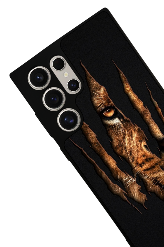 Samsung Galaxy S24 Ultra Uyumlu Aslan Tasarımlı Glossy Premium Kılıf