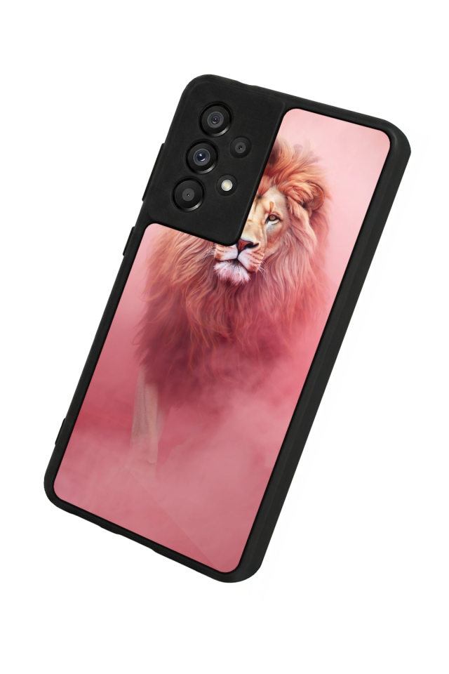 Samsung Galaxy A73 Uyumlu Aslan Tasarımlı Glossy Premium Kılıf