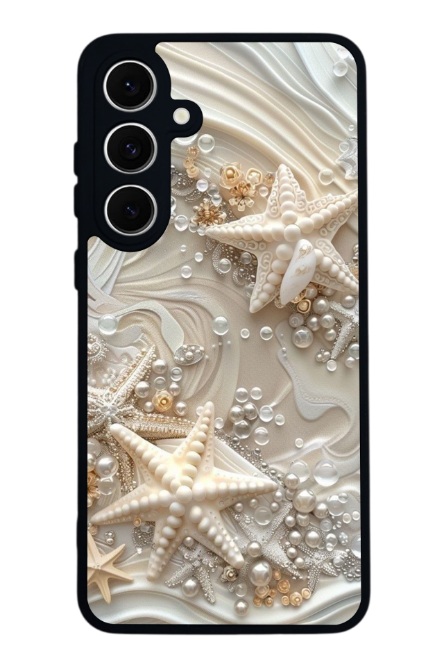 Samsung Galaxy S24 FE Uyumlu  İnci Tasarımlı Glossy Premium Kılıf