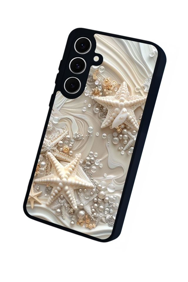Samsung Galaxy S24 FE Uyumlu  İnci Tasarımlı Glossy Premium Kılıf