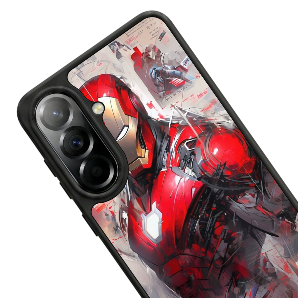 Samsung Galaxy A57 Uyumlu Iron Man ( Demir Adam ) Tasarımlı Glossy Premium Kılıf