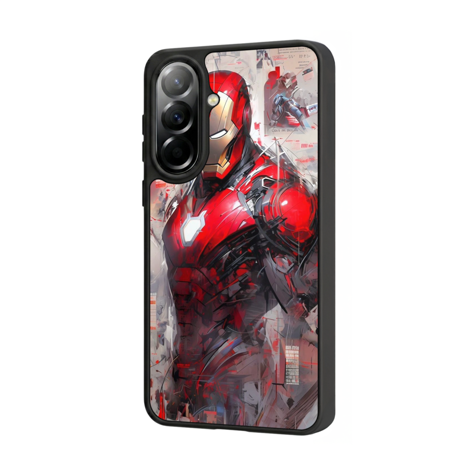 Samsung Galaxy A57 Uyumlu Iron Man ( Demir Adam ) Tasarımlı Glossy Premium Kılıf