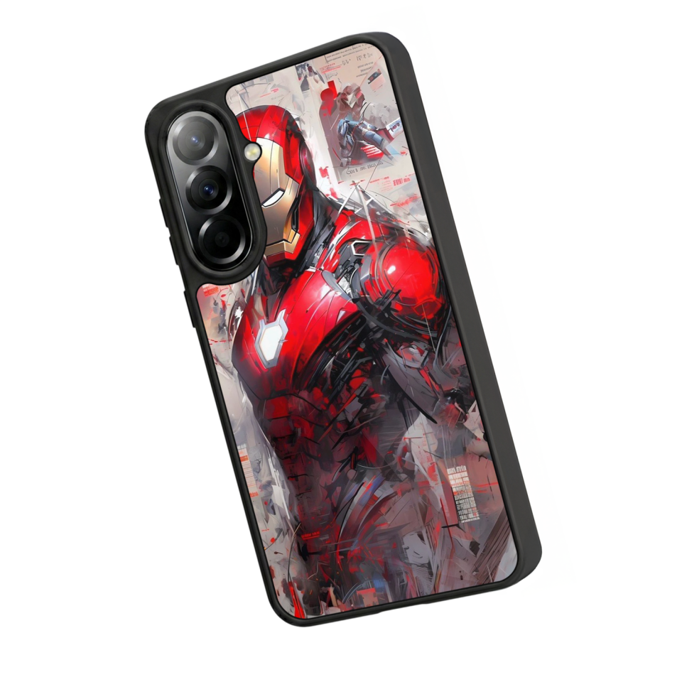 Samsung Galaxy A57 Uyumlu Iron Man ( Demir Adam ) Tasarımlı Glossy Premium Kılıf