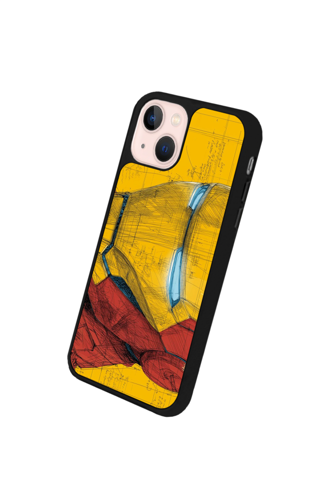 iPhone 13/14 Uyumlu  Iron Man ( Demir Adam ) Tasarımlı Glossy Premium Kılıf
