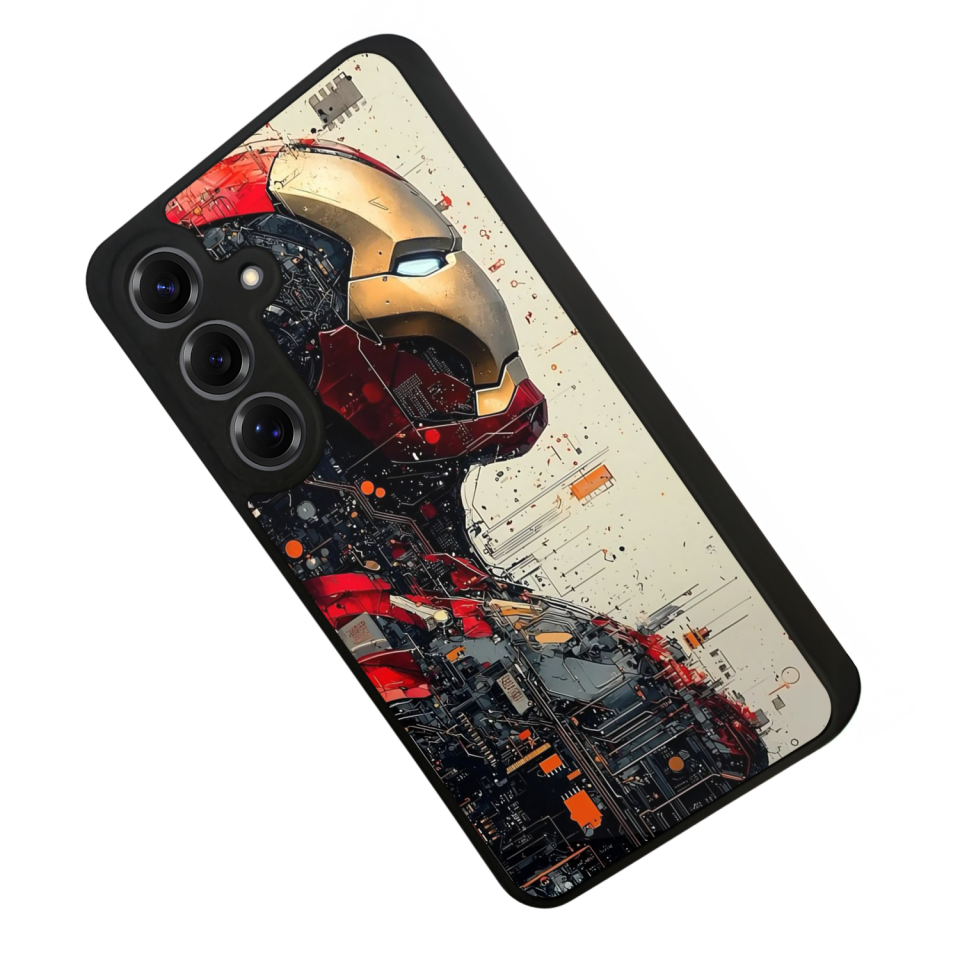 Samsung Galaxy S25 Uyumlu  Iron Man ( Demir Adam ) Tasarımlı Glossy Premium Kılıf