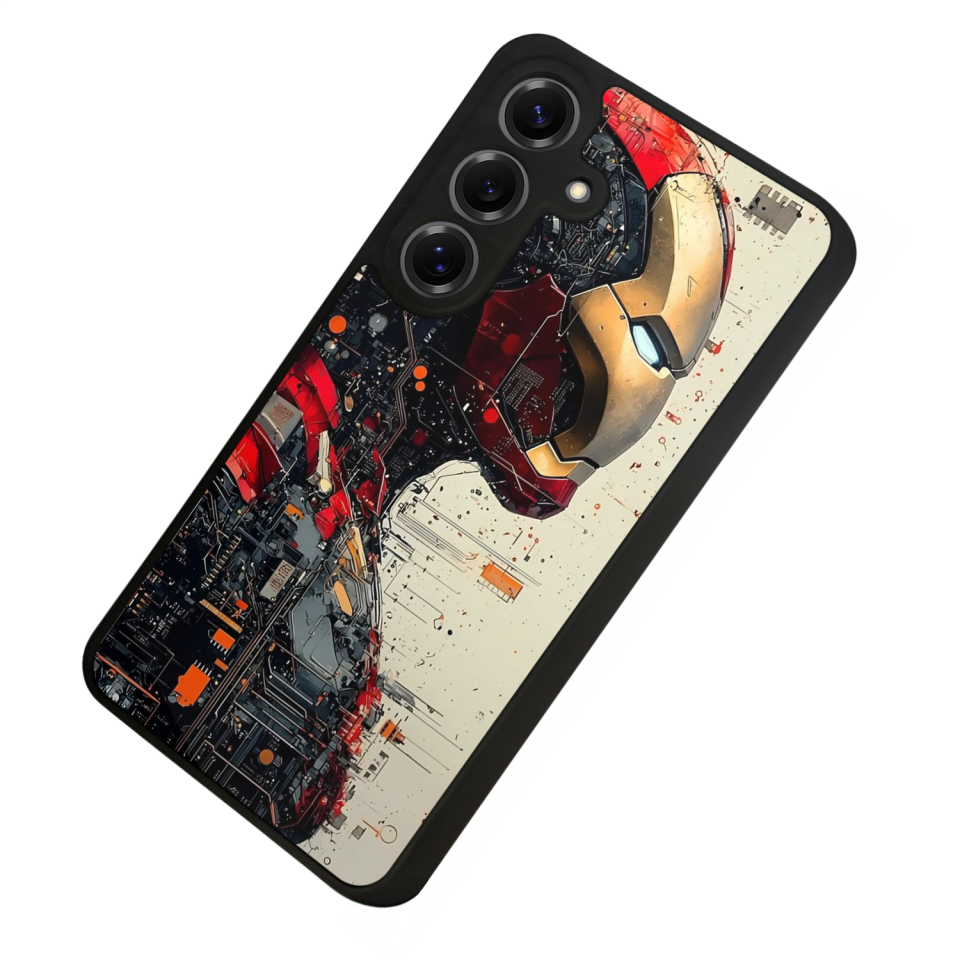 Samsung Galaxy S25 Uyumlu  Iron Man ( Demir Adam ) Tasarımlı Glossy Premium Kılıf
