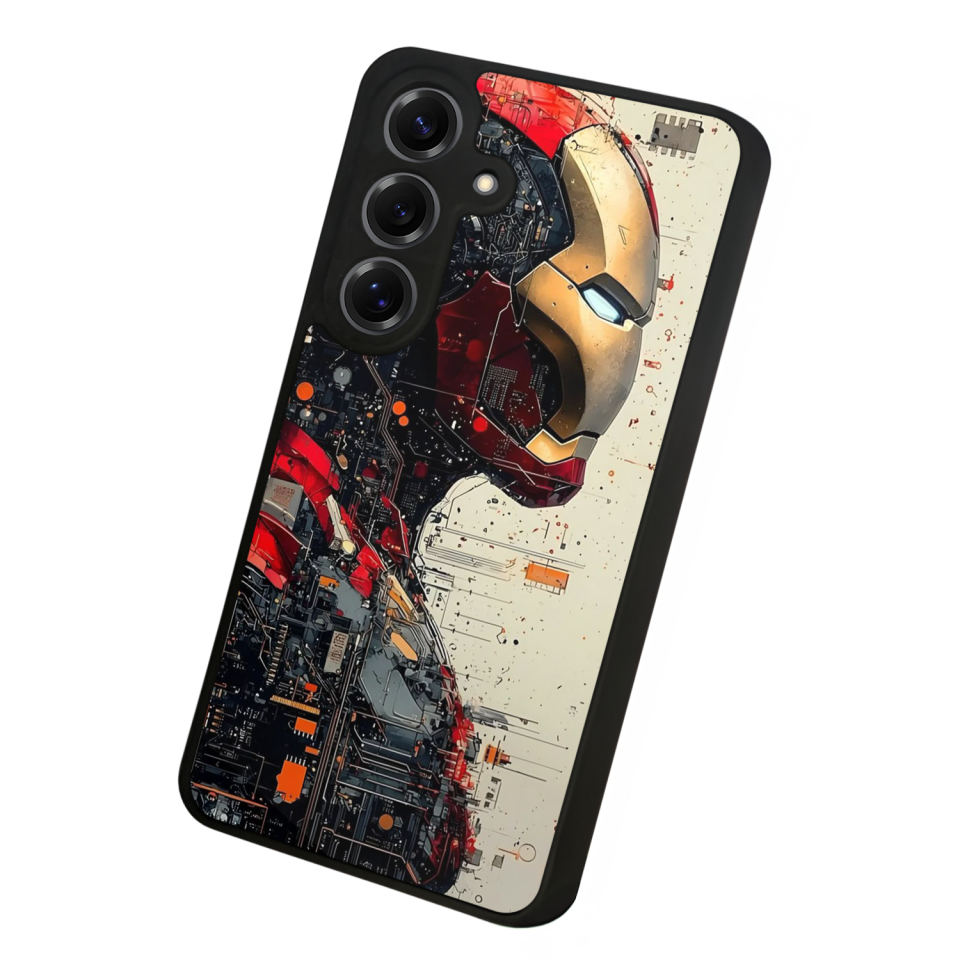 Samsung Galaxy S25 Uyumlu  Iron Man ( Demir Adam ) Tasarımlı Glossy Premium Kılıf
