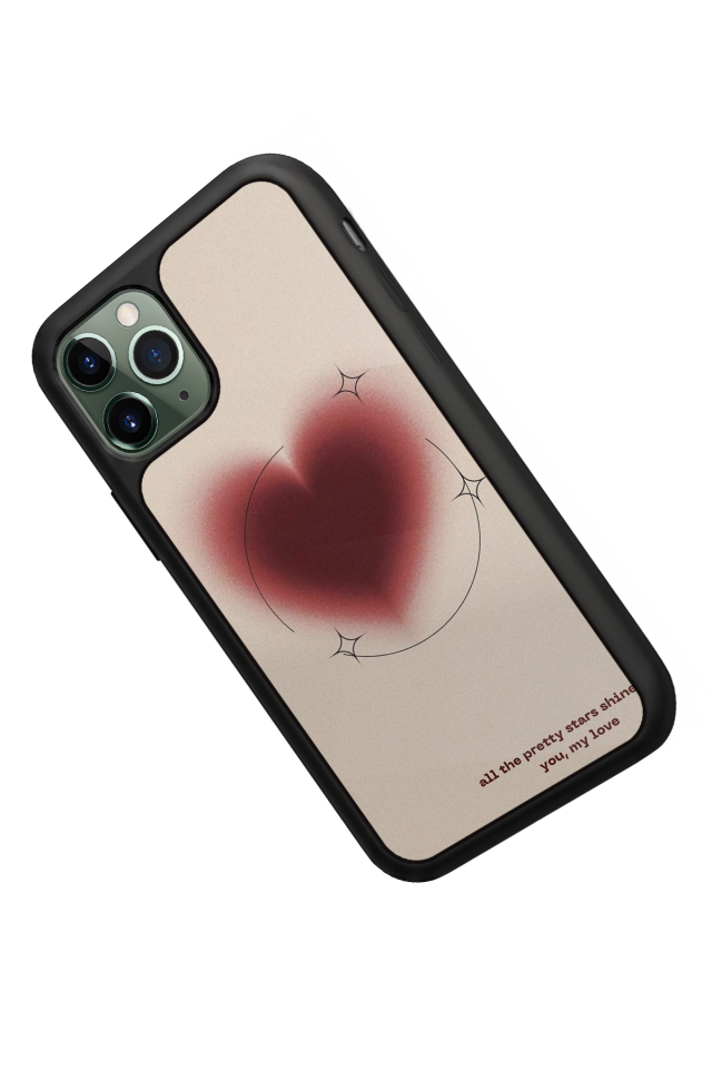iPhone 11 Pro Uyumlu Kalp Love Tasarımlı Glossy Premium Kılıf