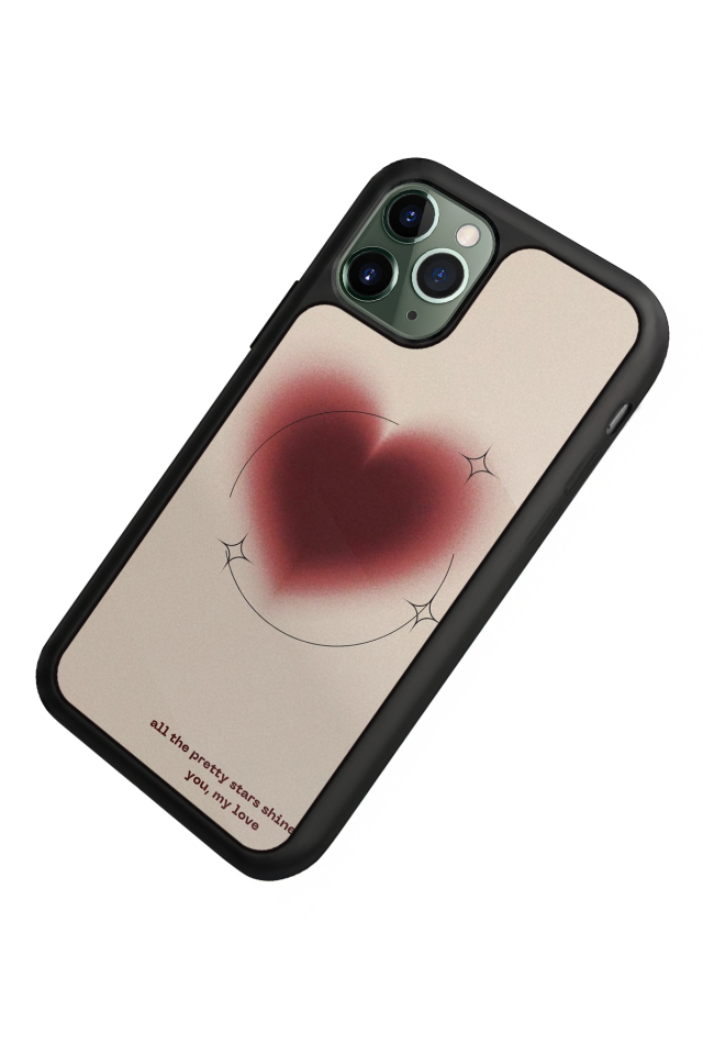 iPhone 11 Pro Uyumlu Kalp Love Tasarımlı Glossy Premium Kılıf