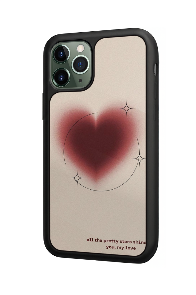 iPhone 11 Pro Uyumlu Kalp Love Tasarımlı Glossy Premium Kılıf