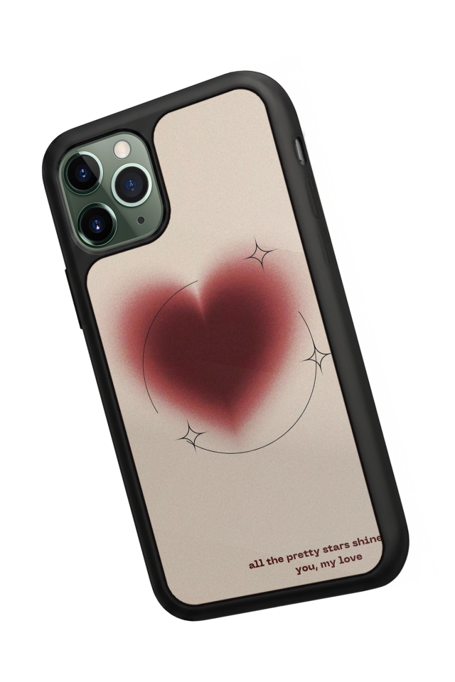 iPhone 11 Pro Uyumlu Kalp Love Tasarımlı Glossy Premium Kılıf