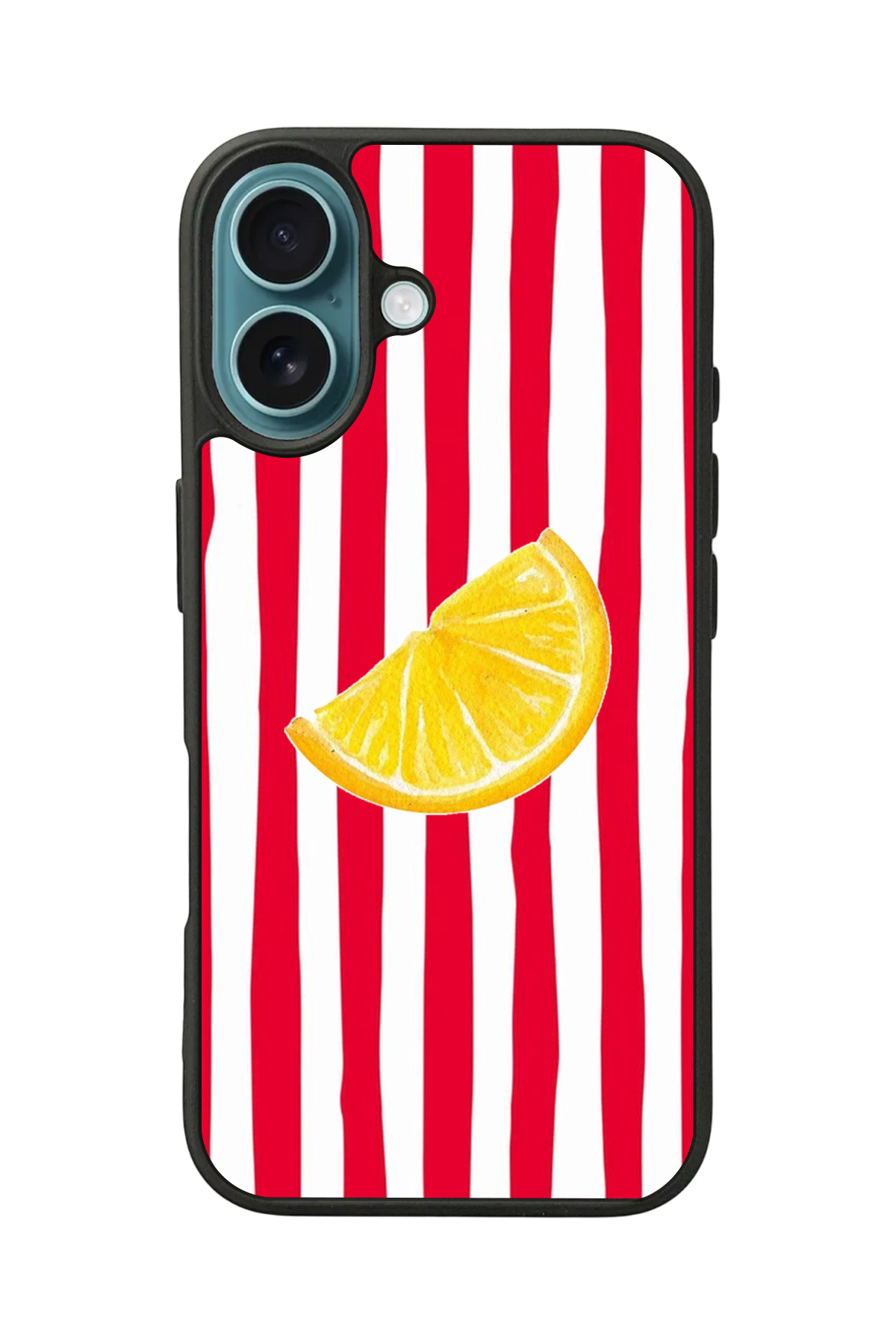 iPhone 16 Uyumlu Limon Tasarımlı Glossy Premium Kılıf