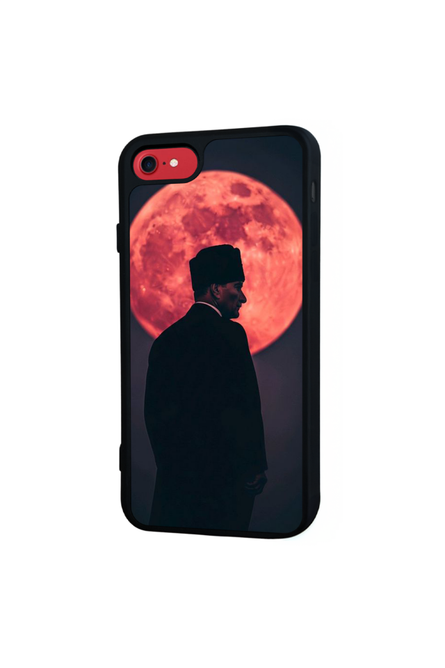 iPhone 8 Uyumlu Mustafa Kemal Ataturk Tasarımlı Glossy Premium Kılıf