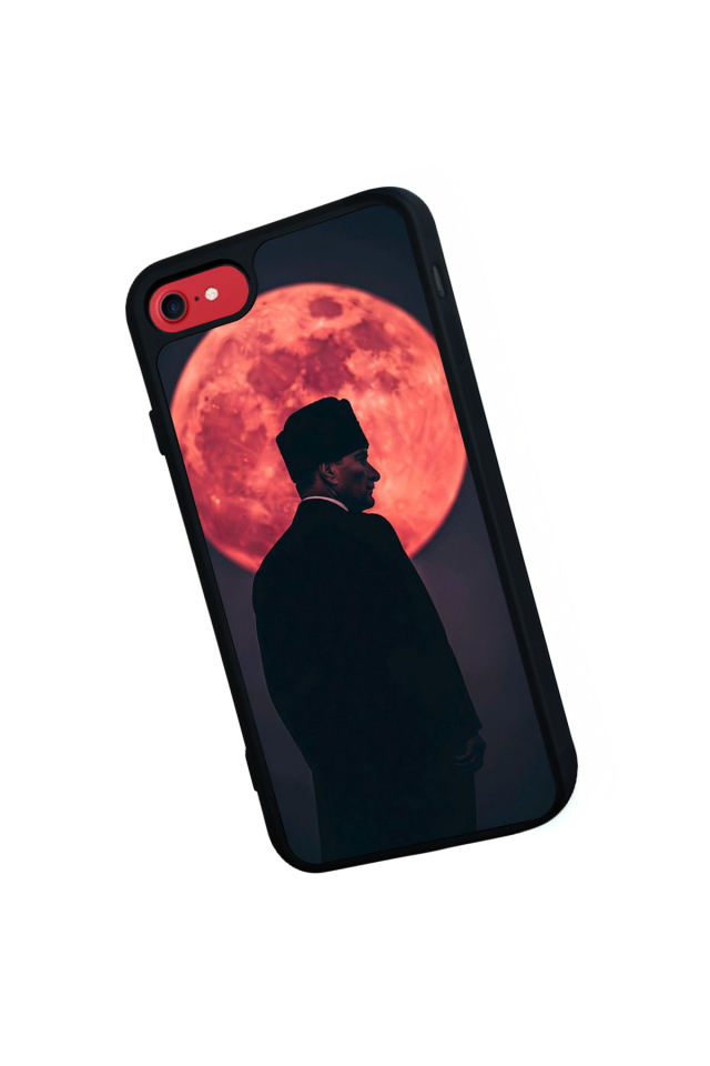 iPhone 8 Uyumlu Mustafa Kemal Ataturk Tasarımlı Glossy Premium Kılıf