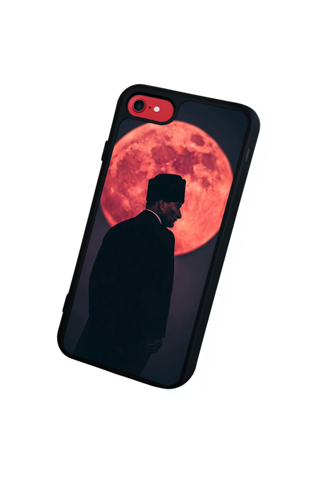 iPhone 8 Uyumlu Mustafa Kemal Ataturk Tasarımlı Glossy Premium Kılıf