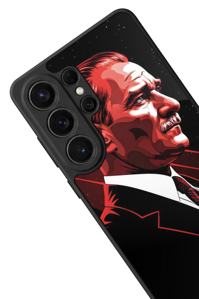 Samsung Galaxy S26 Ultra Uyumlu Mustafa Kemal Ataturk Tasarımlı Glossy Premium Kılıf