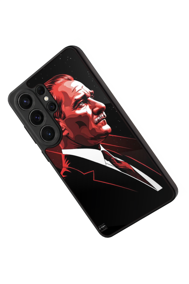 Samsung Galaxy S26 Ultra Uyumlu Mustafa Kemal Ataturk Tasarımlı Glossy Premium Kılıf