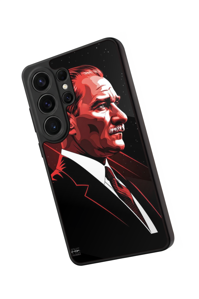 Samsung Galaxy S26 Ultra Uyumlu Mustafa Kemal Ataturk Tasarımlı Glossy Premium Kılıf