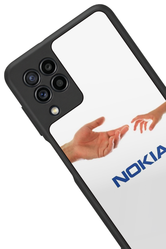 Samsung Galaxy M32 Uyumlu Nokia Tasarımlı Glossy Premium Kılıf