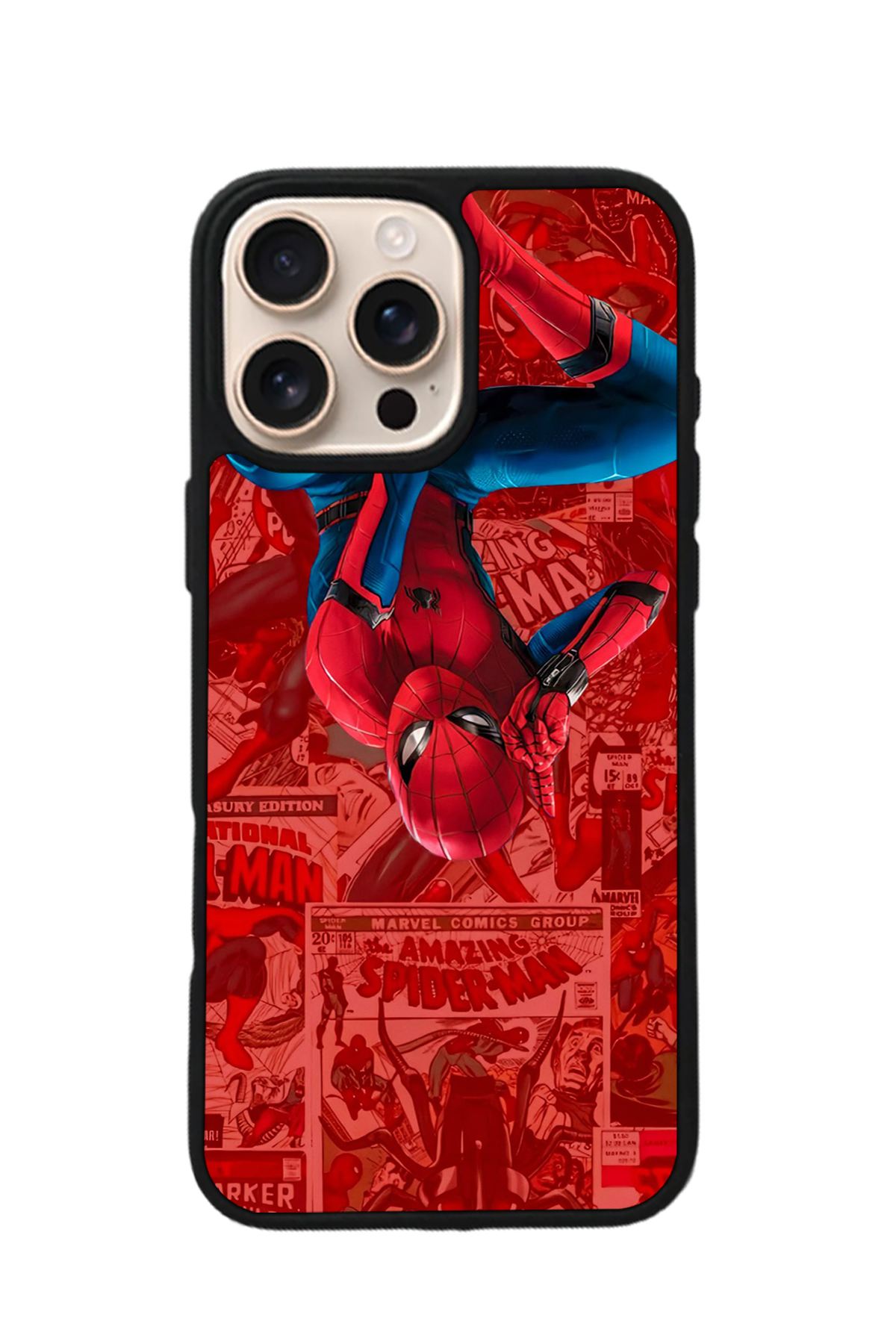 iPhone 14 Pro Uyumlu Spider Man ( Örümcek Adam ) Tasarımlı Glossy Premium Kılıf