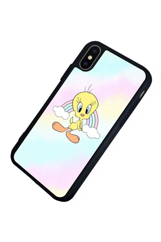 iPhone XS Max Uyumlu Tweety Tasarımlı Glossy Premium Kılıf