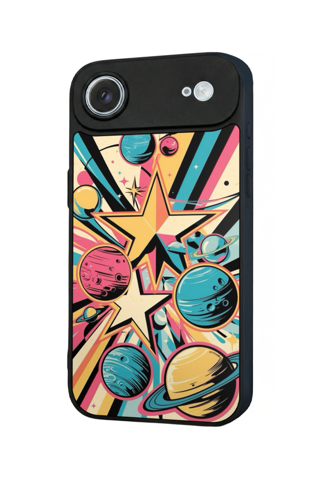 iPhone 17 Air Uyumlu Uzay Tasarımlı Glossy Premium Kılıf
