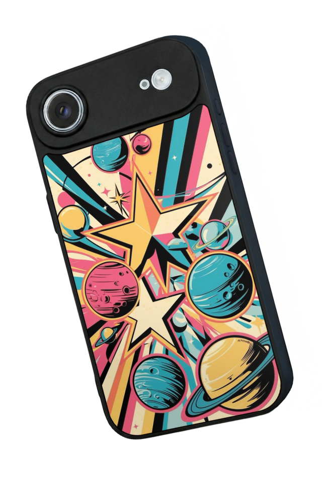 iPhone 17 Air Uyumlu Uzay Tasarımlı Glossy Premium Kılıf