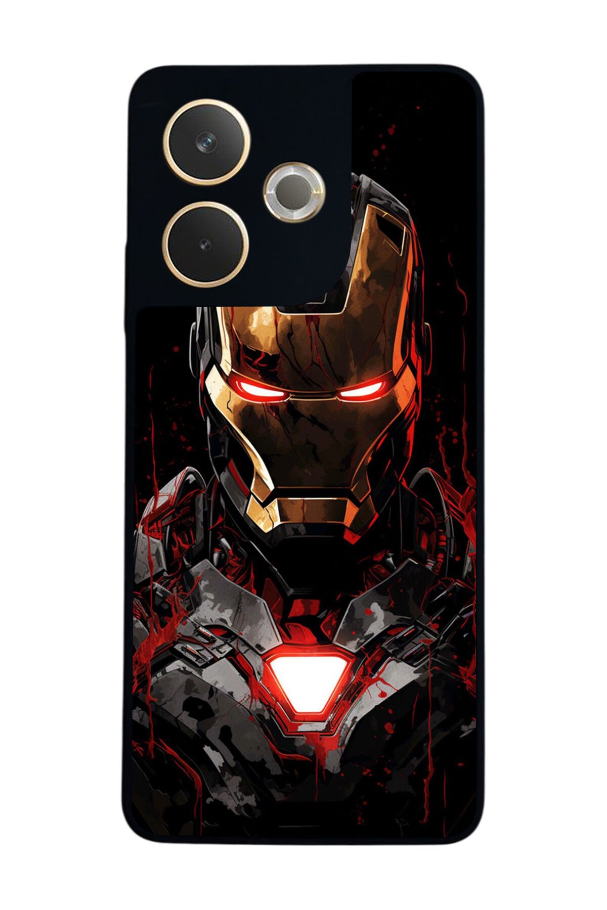 Oppo A5 Pro Uyumlu Iron Man ( Demir Adam ) Tasarımlı Glossy Premium Kılıf