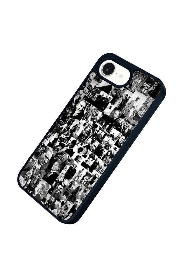 iPhone 16E Uyumlu Mustafa Kemal Ataturk Tasarımlı Glossy Premium Kılıf