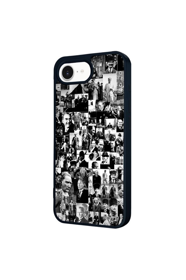 iPhone 16E Uyumlu Mustafa Kemal Ataturk Tasarımlı Glossy Premium Kılıf