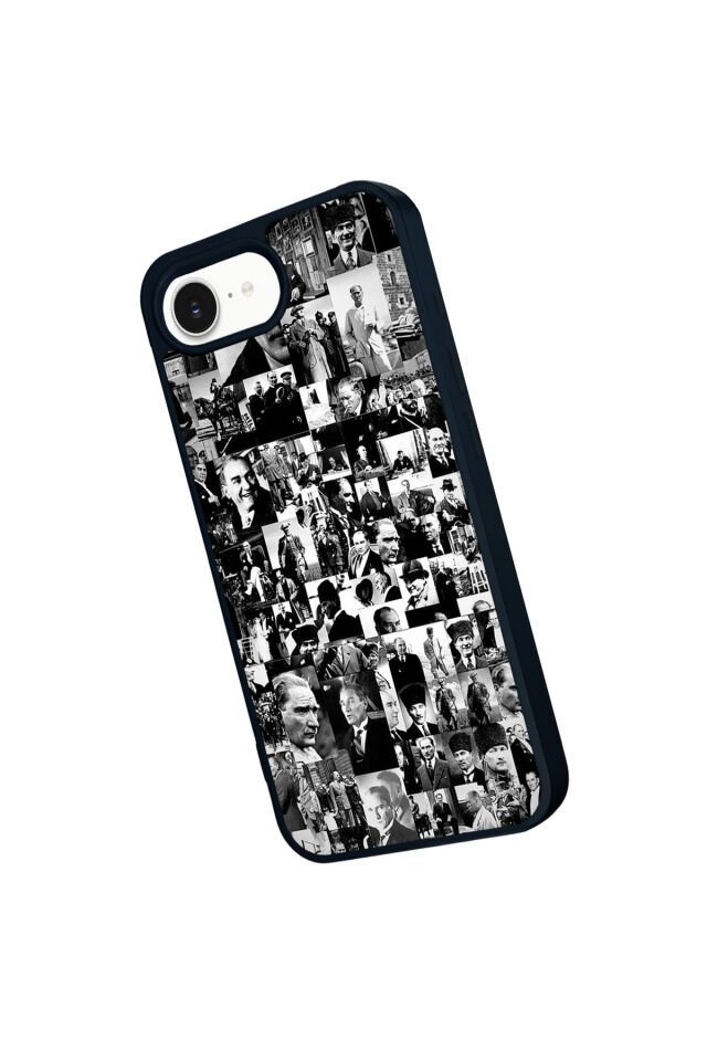 iPhone 16E Uyumlu Mustafa Kemal Ataturk Tasarımlı Glossy Premium Kılıf