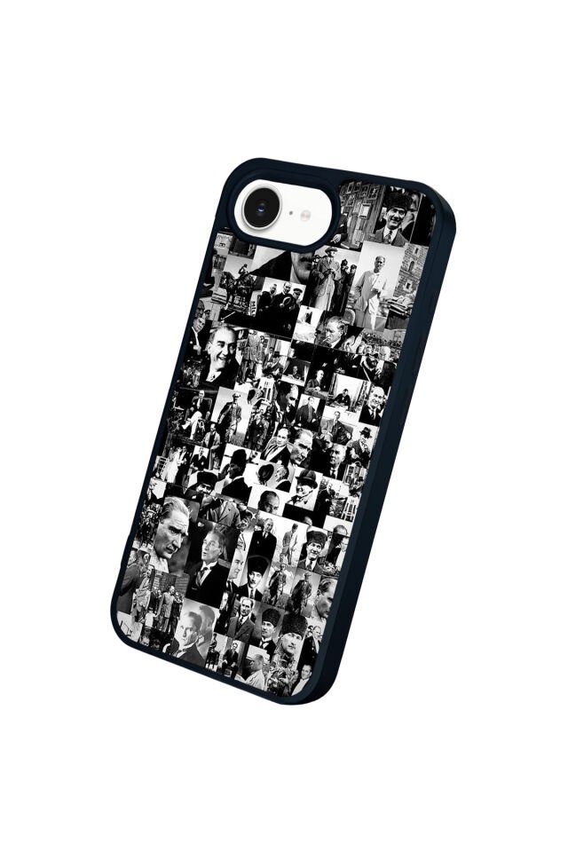 iPhone 16E Uyumlu Mustafa Kemal Ataturk Tasarımlı Glossy Premium Kılıf