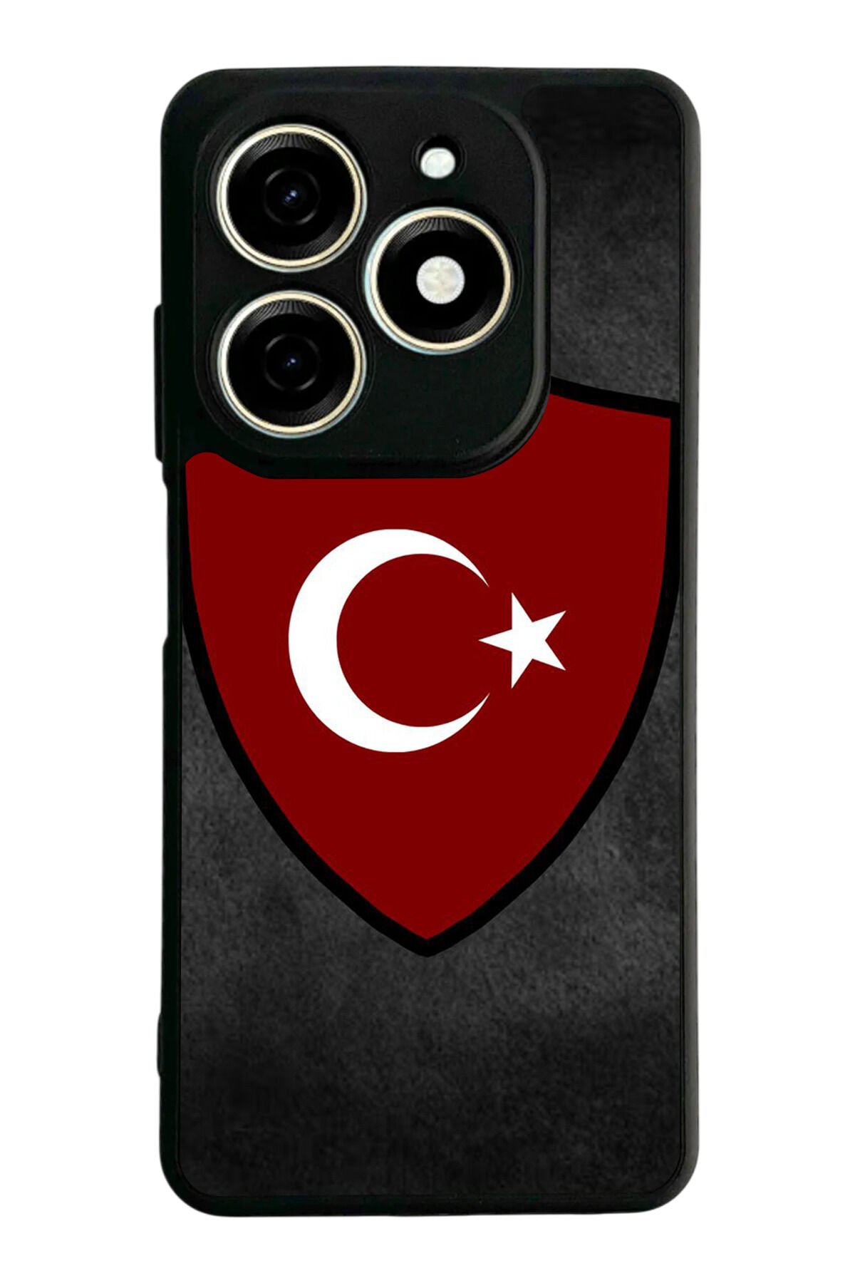 Infınıx Smart 8 Pro Uyumlu Türk Bayragi Tasarımlı Glossy Premium Kılıf