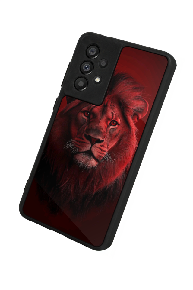 Samsung Galaxy A73 Uyumlu Aslan Tasarımlı Glossy Premium Kılıf
