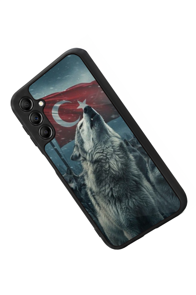 Samsung Galaxy A14 Uyumlu Bozkurt Tasarımlı Glossy Premium Kılıf
