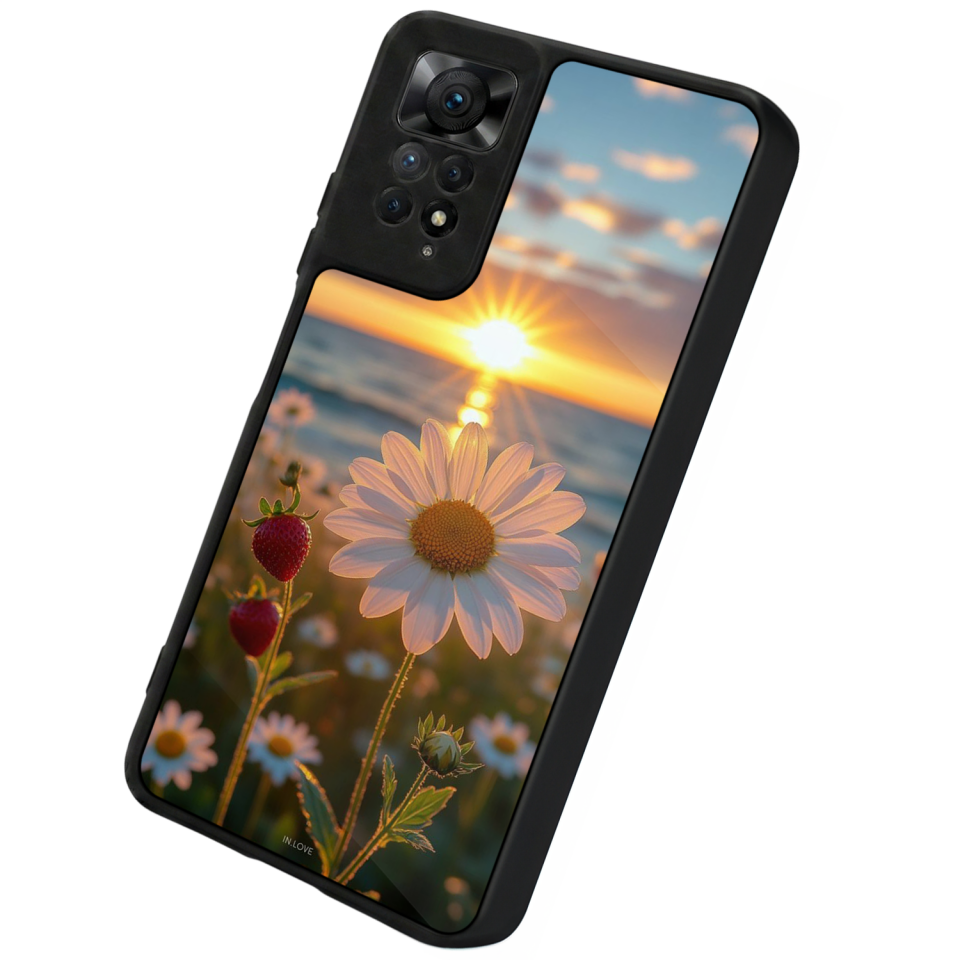 Xiaomi Redmi Note 11 Pro Uyumlu Cicek Tasarımlı Glossy Premium Kılıf
