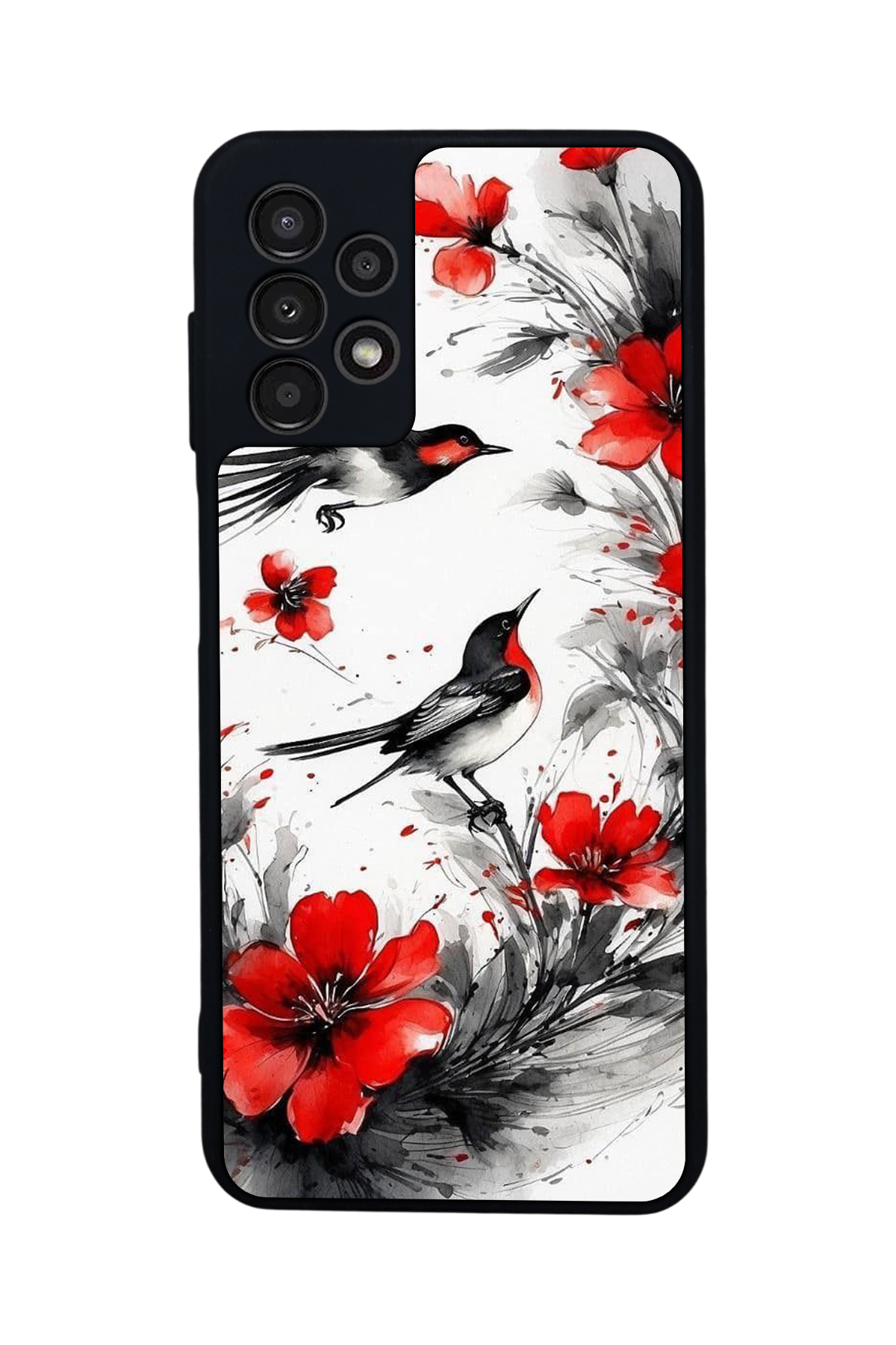 Samsung Galaxy A13 Uyumlu Floral Tasarımlı Glossy Premium Kılıf