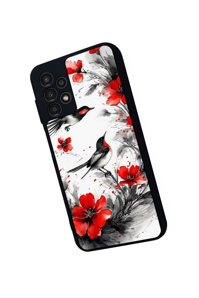 Samsung Galaxy A13 Uyumlu Floral Tasarımlı Glossy Premium Kılıf
