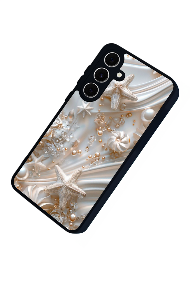 Samsung Galaxy S24 FE Uyumlu  İnci Tasarımlı Glossy Premium Kılıf