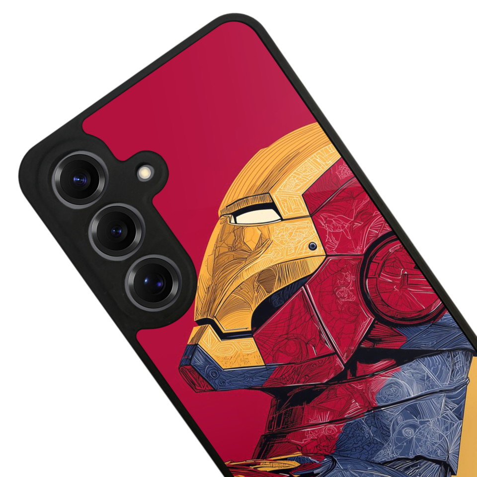 Samsung Galaxy S25 Uyumlu  Iron Man ( Demir Adam ) Tasarımlı Glossy Premium Kılıf