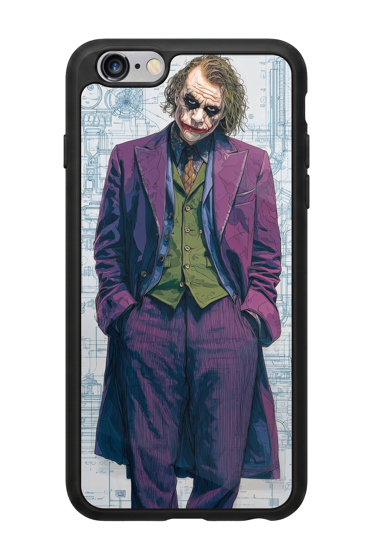 iPhone 6s Plus Uyumlu Joker Tasarımlı Glossy Premium Kılıf