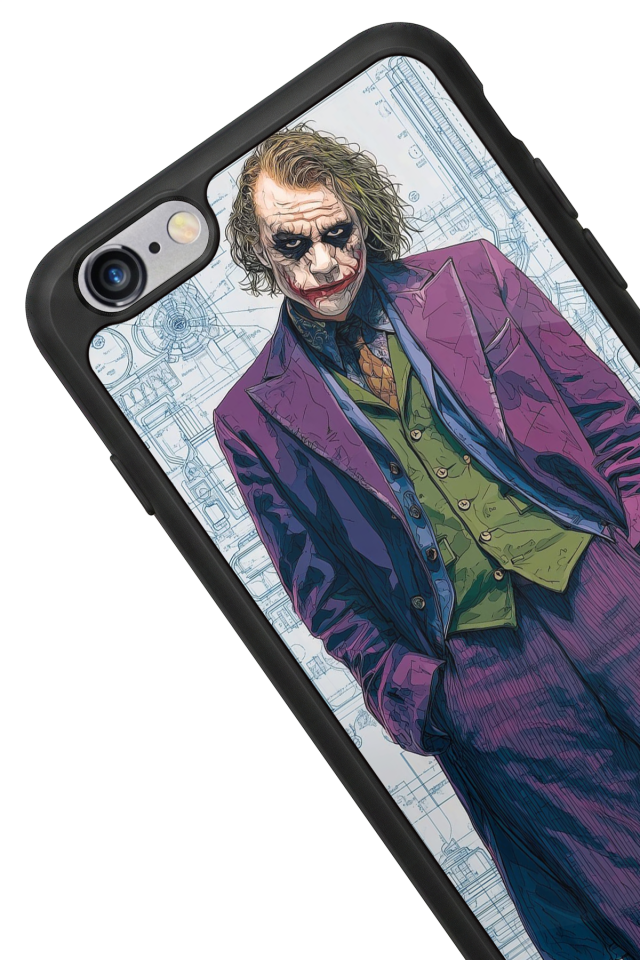 iPhone 6s Plus Uyumlu Joker Tasarımlı Glossy Premium Kılıf