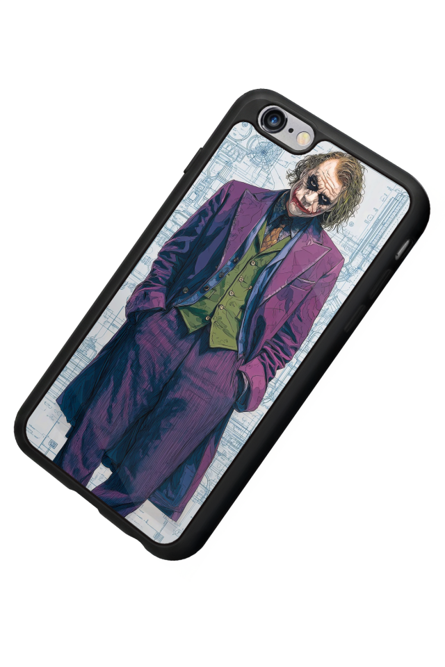 iPhone 6s Plus Uyumlu Joker Tasarımlı Glossy Premium Kılıf