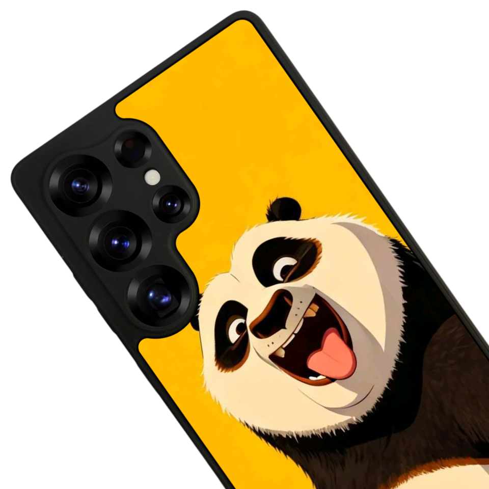 Samsung Galaxy S25 Ultra Uyumlu Kung Fu Panda Tasarımlı Glossy Premium Kılıf