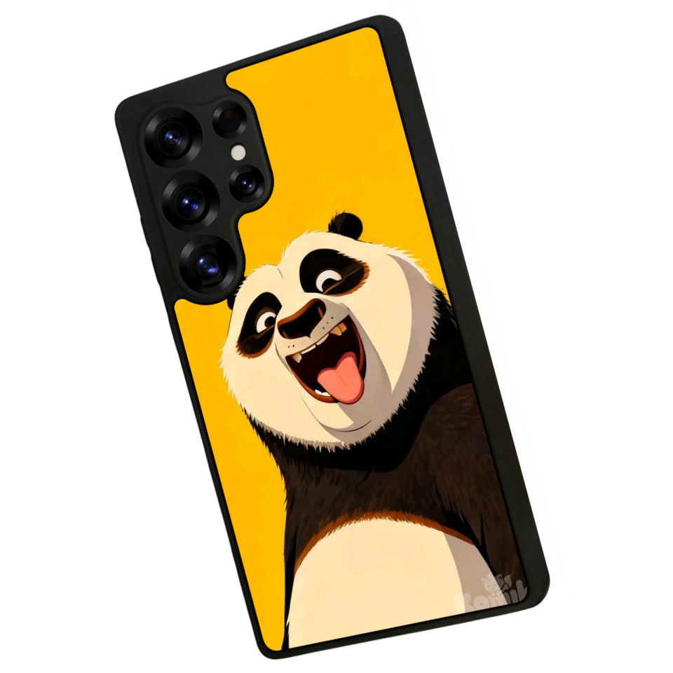 Samsung Galaxy S25 Ultra Uyumlu Kung Fu Panda Tasarımlı Glossy Premium Kılıf