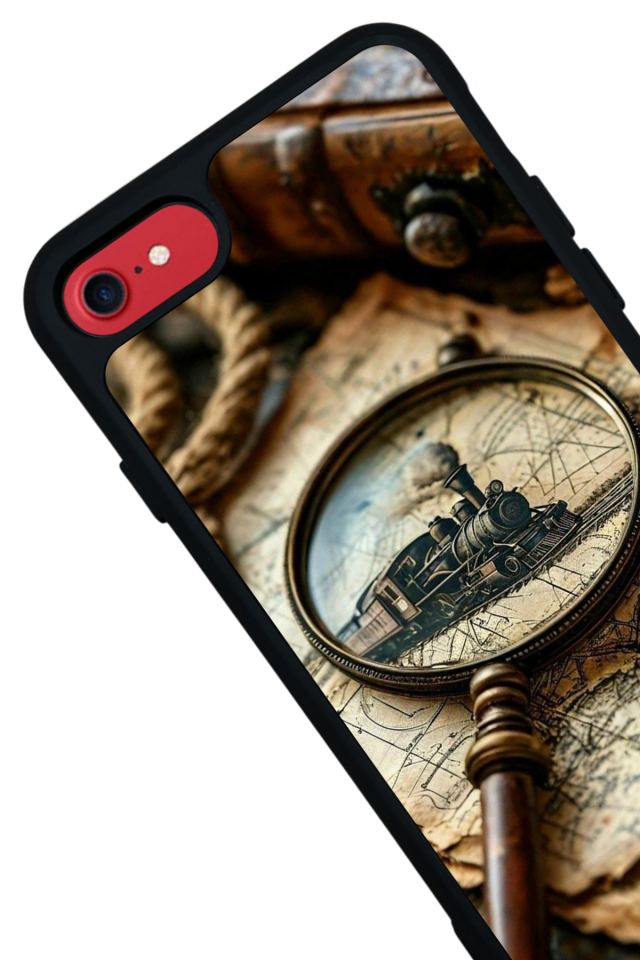 iPhone 7 Uyumlu Pusula Tasarımlı Glossy Premium Kılıf